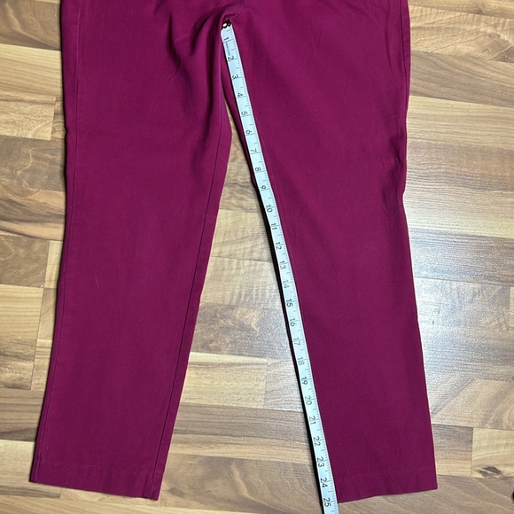 Candie’s Beet Red Marilyn Ankle Pants, Size 9 - Picture 5 of 11